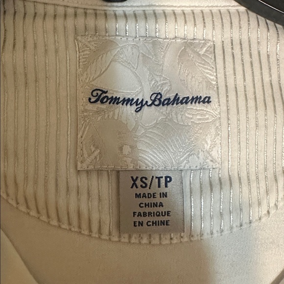 Tommy Bahama White Quarter-Zip Sweatshirt - Picture 3 of 3